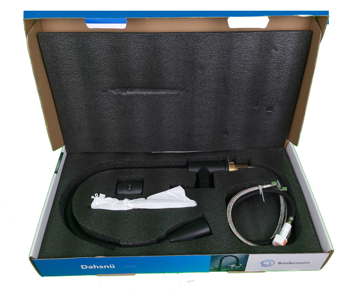 Pulldown Kitchen Faucet - BRÜDERMAIM Dahsnü  - Matte Black - Lead Free Brass - cUPC Certified - Ceramic Cartridge.