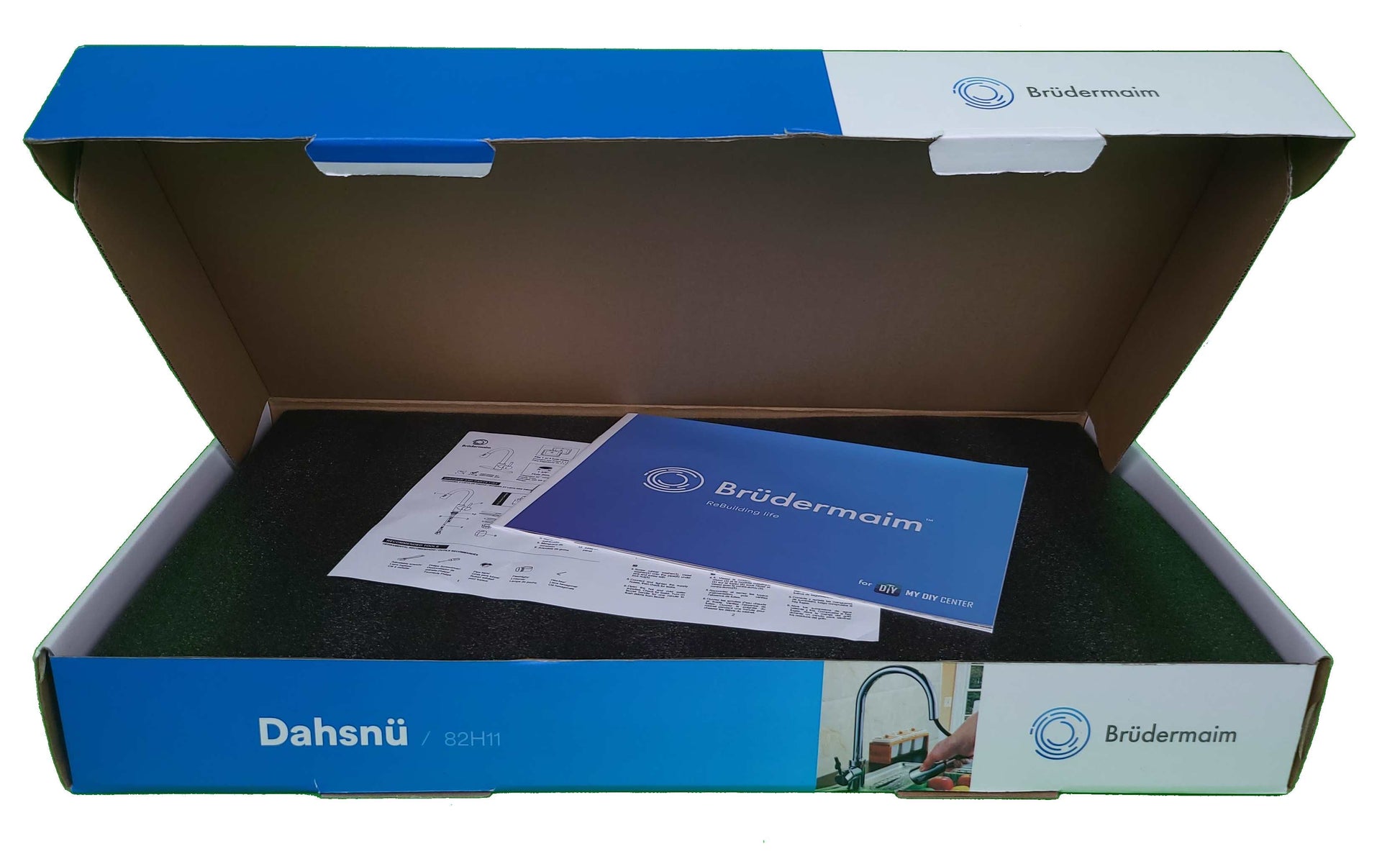 Pulldown Kitchen Faucet - BRÜDERMAIM Dahsnü  - Chrome - Lead Free Brass - cUPC Certified - Ceramic Cartridge.