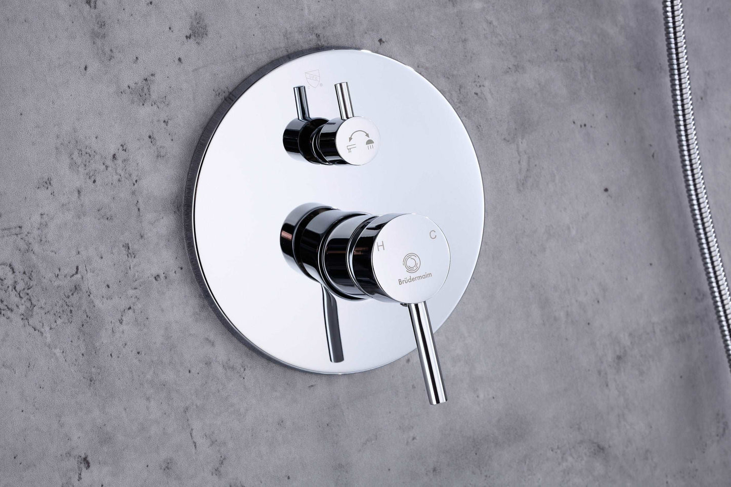 Single Handle Pressure Balance Shower System - BRÜDERMAIM Spülung- Chrome - Lead Free Brass - cUPC Certified - Ceramic Cartridge.