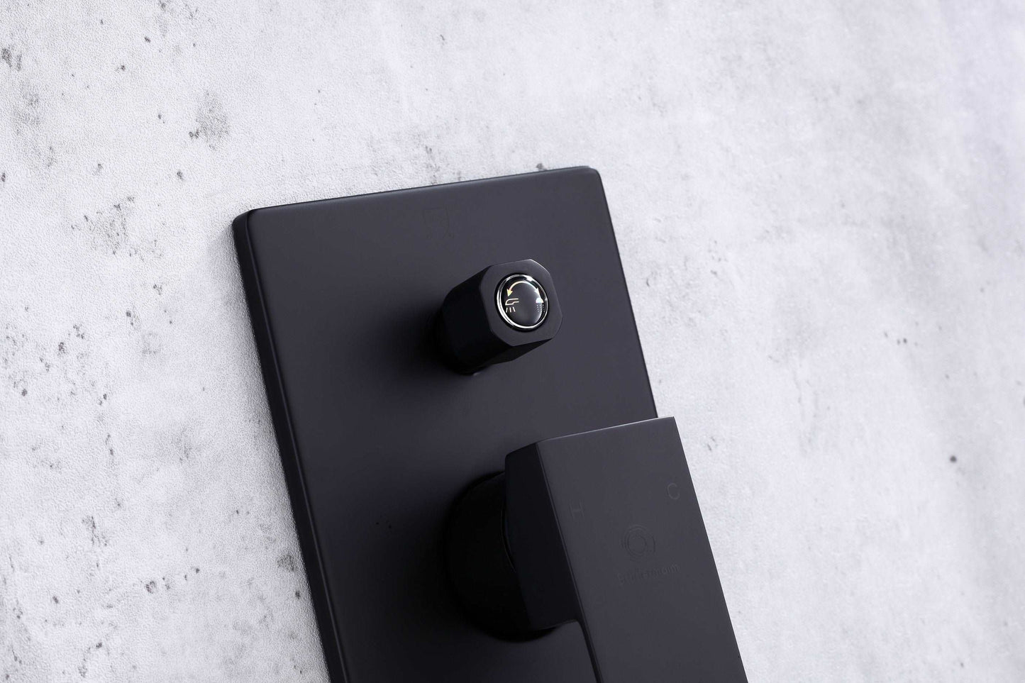 Single Handle Pressure Balance Shower System - BRÜDERMAIM Rëgen- Matte Black - Lead Free Brass - cUPC Certified - Ceramic Cartridge.