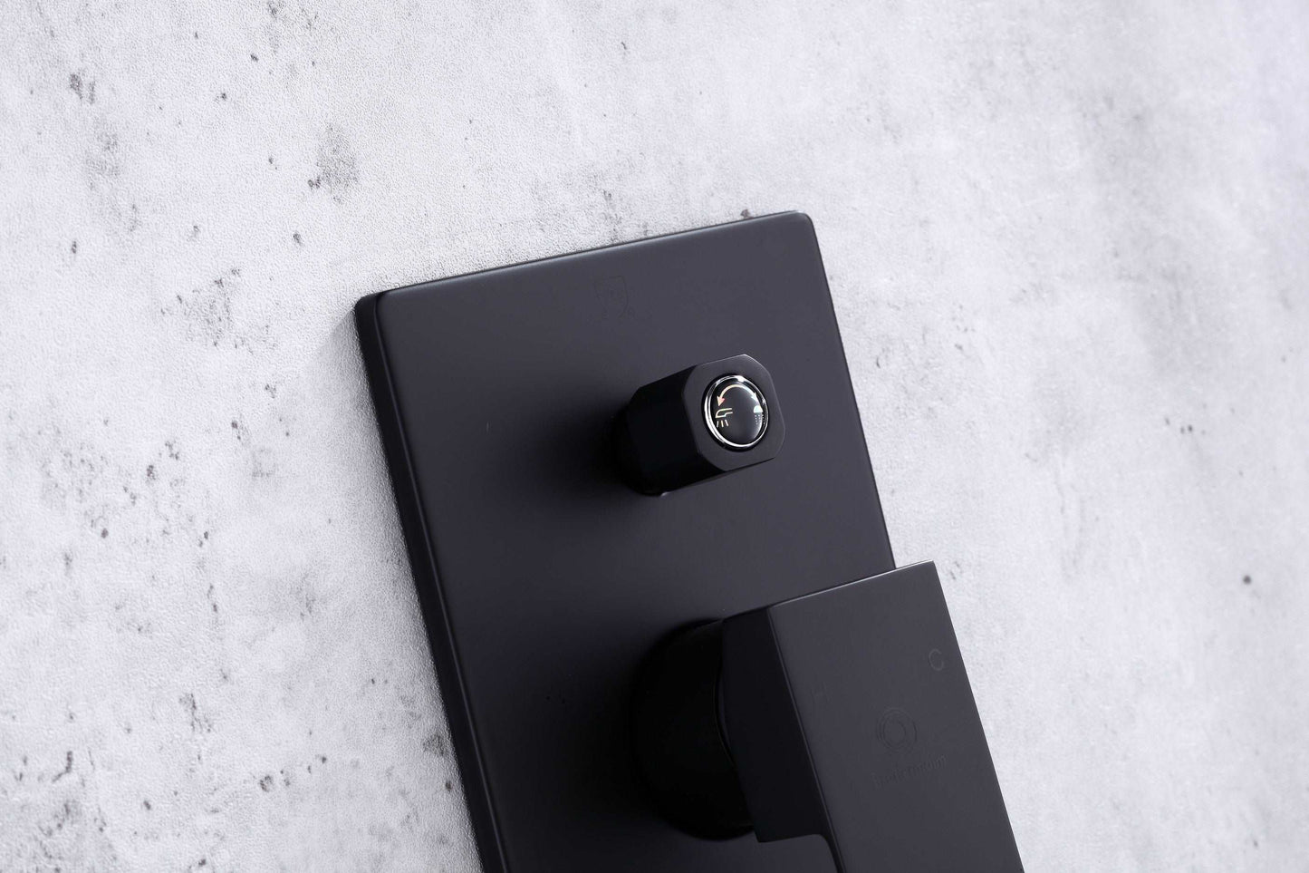 Single Handle Pressure Balance Shower System - BRÜDERMAIM Rëgen- Matte Black - Lead Free Brass - cUPC Certified - Ceramic Cartridge.