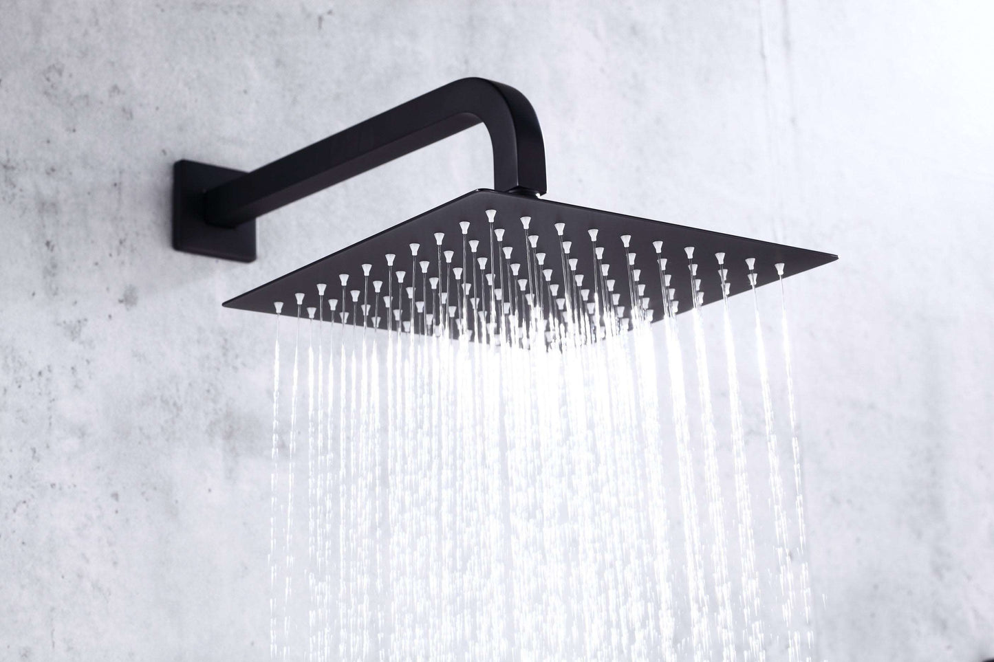 Single Handle Pressure Balance Shower System - BRÜDERMAIM Rëgen- Matte Black - Lead Free Brass - cUPC Certified - Ceramic Cartridge.