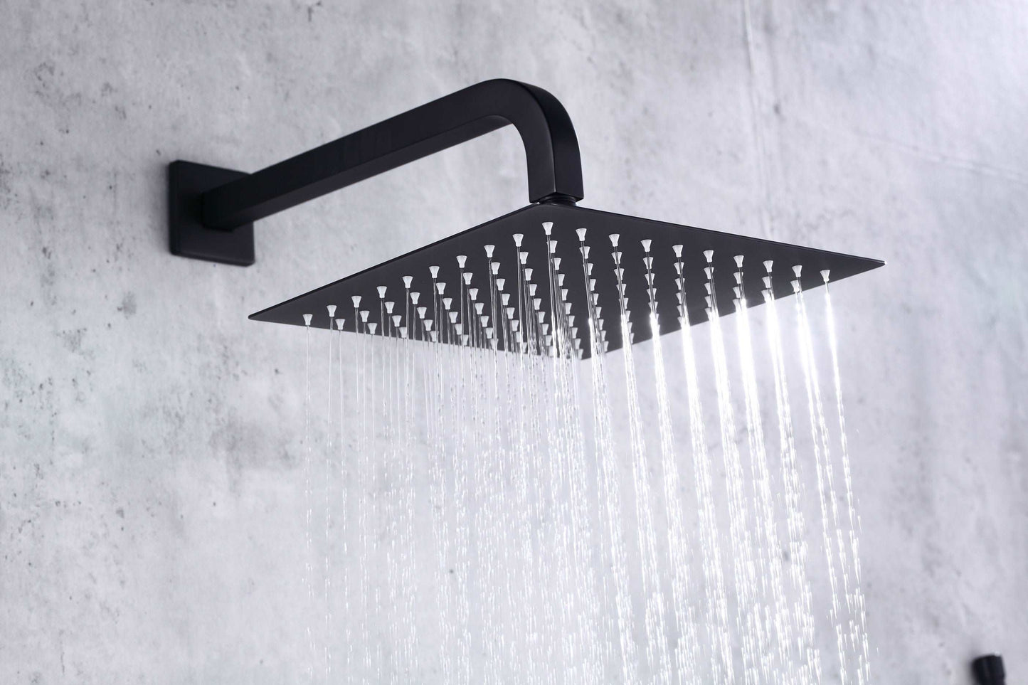 Single Handle Pressure Balance Shower System - BRÜDERMAIM Rëgen- Matte Black - Lead Free Brass - cUPC Certified - Ceramic Cartridge.