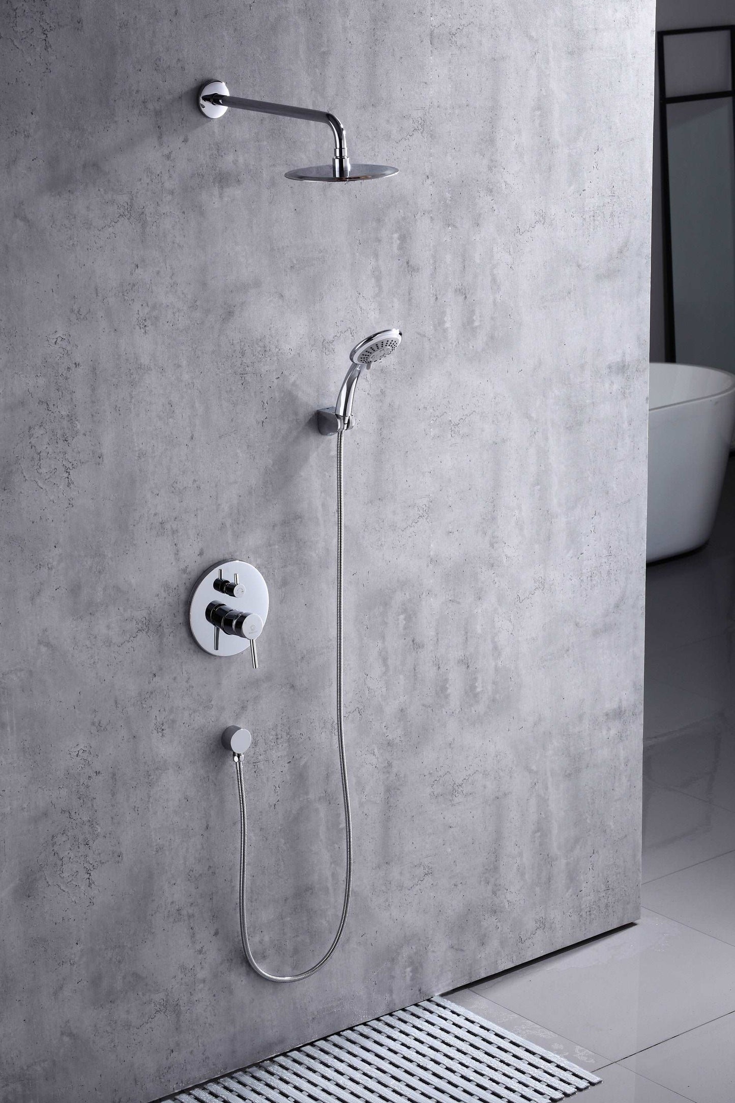 Single Handle Pressure Balance Shower System - BRÜDERMAIM Spülung- Chrome - Lead Free Brass - cUPC Certified - Ceramic Cartridge.