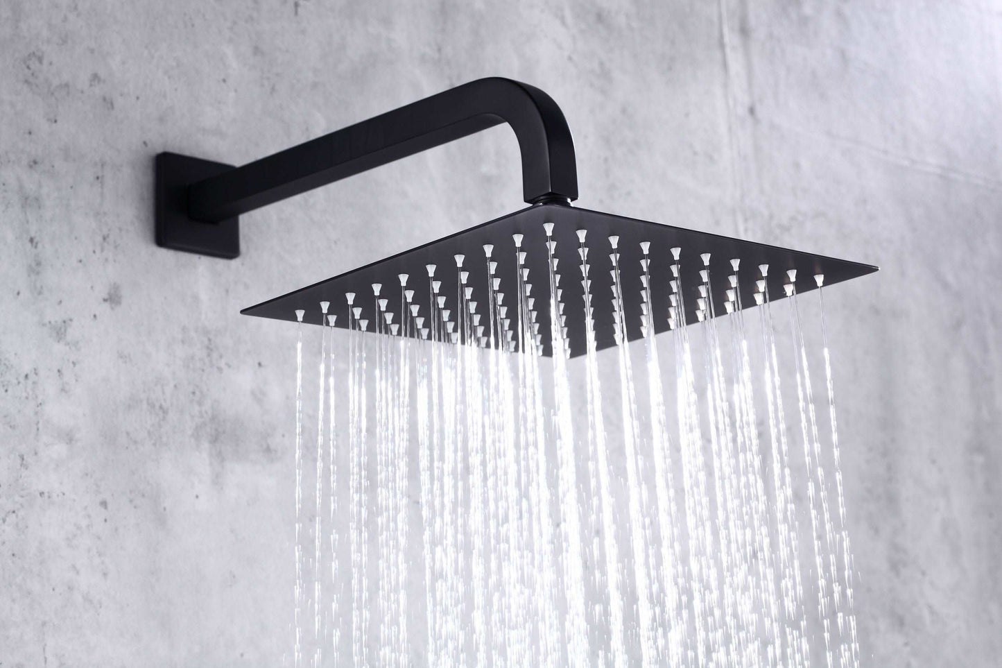 Single Handle Pressure Balance Shower System - BRÜDERMAIM Rëgen- Matte Black - Lead Free Brass - cUPC Certified - Ceramic Cartridge.