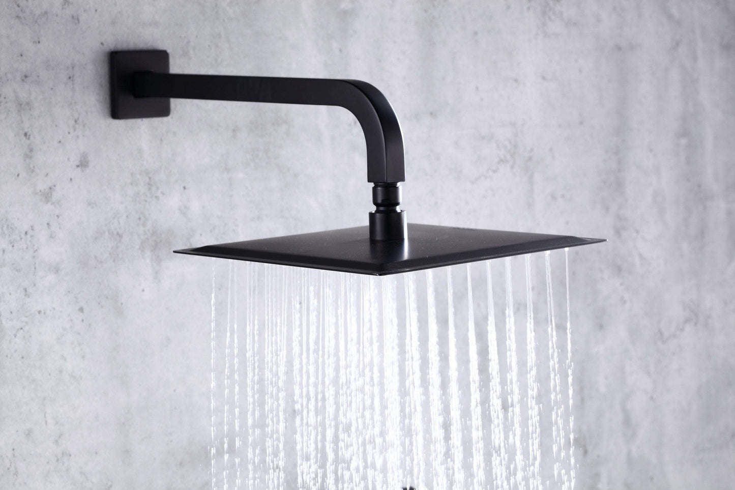 Single Handle Pressure Balance Shower System - BRÜDERMAIM Rëgen- Matte Black - Lead Free Brass - cUPC Certified - Ceramic Cartridge.