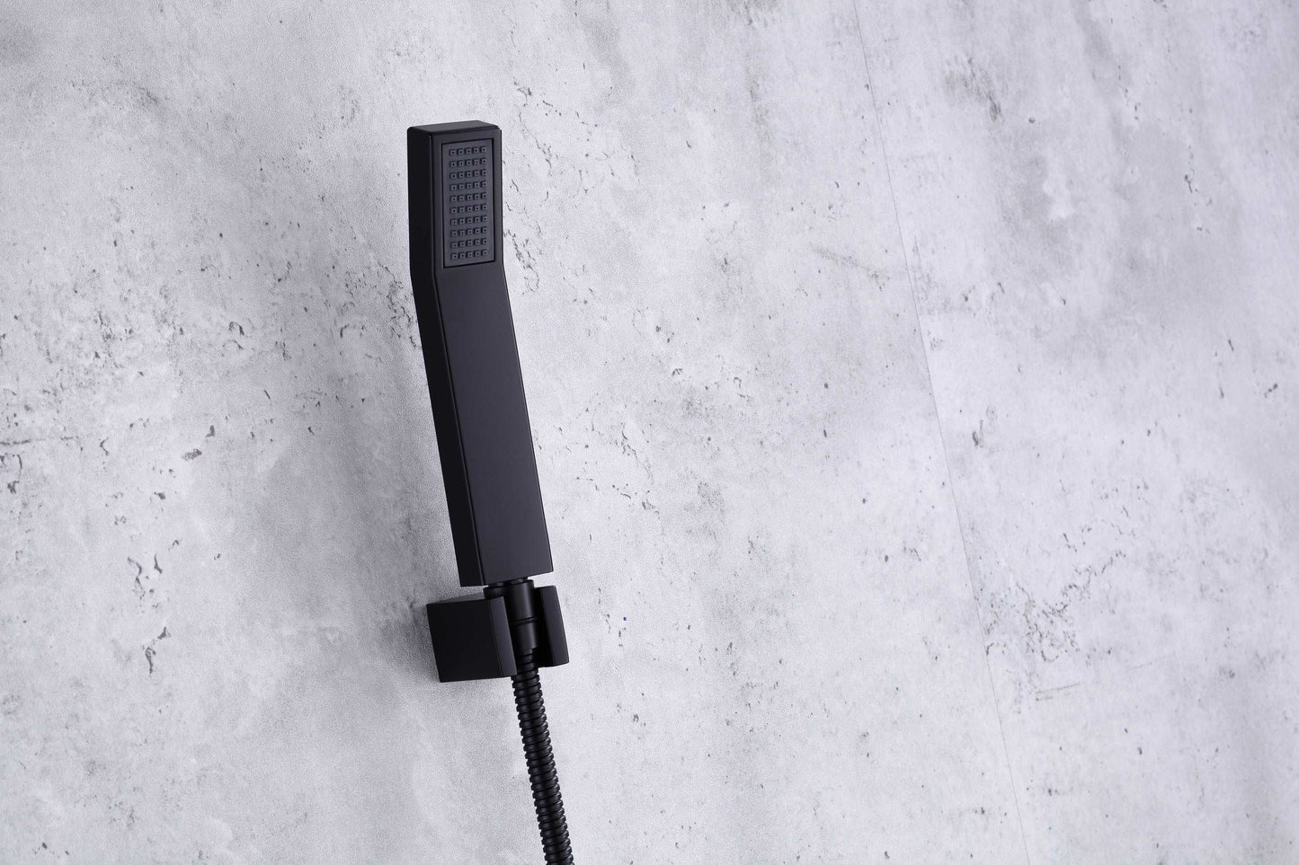 Single Handle Pressure Balance Shower System - BRÜDERMAIM Rëgen- Matte Black - Lead Free Brass - cUPC Certified - Ceramic Cartridge.