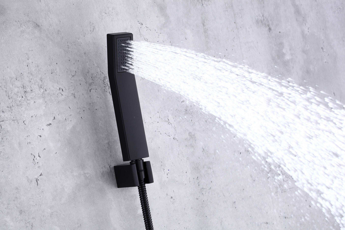 Single Handle Pressure Balance Shower System - BRÜDERMAIM Rëgen- Matte Black - Lead Free Brass - cUPC Certified - Ceramic Cartridge.