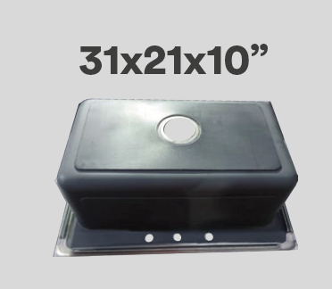 Kitchen Sink - Stainless Steel - BRUDERMAIM 31x21x10 Inch 20 gauge T304 Stainless Steel Drop In Kitchen Sink Single Bowl.