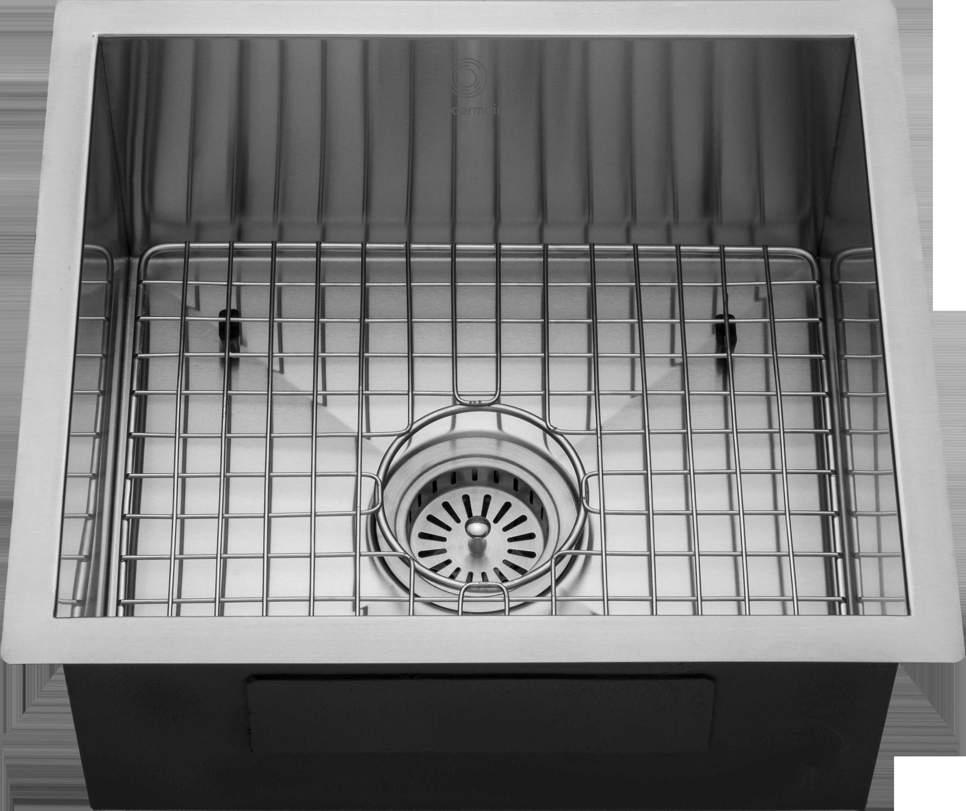 Kitchen Sink - Stainless Steel - BRUDERMAIM 18x16x8 Inch 16 gauge Handcrafted T304 Stainless Steel Undermount Kitchen Sink Zero Radius Single Bowl.