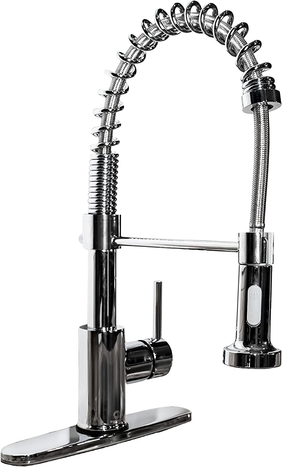 Pulldown Kitchen Faucet - BRÜDERMAIM Döretz - Chrome - Lead Free Brass - cUPC Certified - Ceramic Cartridge.