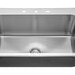 Kitchen Sink - Stainless Steel - BRUDERMAIM 31x21x10  Inch 20 gauge T304 Stainless Steel Drop In Kitchen Sink Single Bowl.