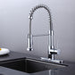 Pulldown Kitchen Faucet - BRÜDERMAIM Döretz - Chrome - Lead Free Brass - cUPC Certified - Ceramic Cartridge.