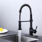 Pulldown Kitchen Faucet - BRÜDERMAIM Döretz - Matte Black - Lead Free Brass - cUPC Certified - Ceramic Cartridge.