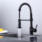 Pulldown Kitchen Faucet - BRÜDERMAIM Döretz - Matte Black - Lead Free Brass - cUPC Certified - Ceramic Cartridge.